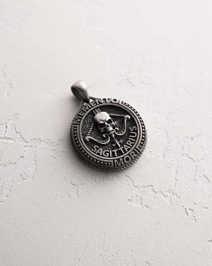 Кулон Знак зодиака - SAGITTARIUS. MEMENTO MORI (стрелец) / Кулоны + 4