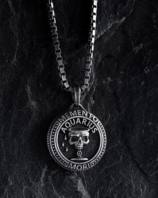 Кулон Знак зодіаку - AQUARIUS. MEMENTO MORI (водолій) / Кулони