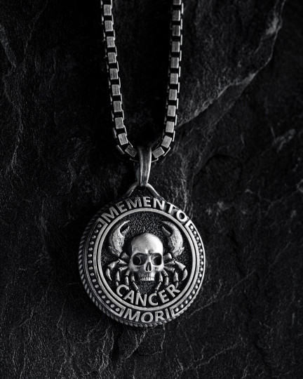 Кулон Знак зодиака - CANCER. MEMENTO MORI (рак) / Кулоны