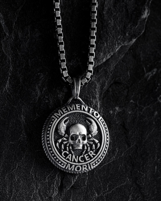 Кулон Знак зодиака - CANCER. MEMENTO MORI (рак) / Кулоны