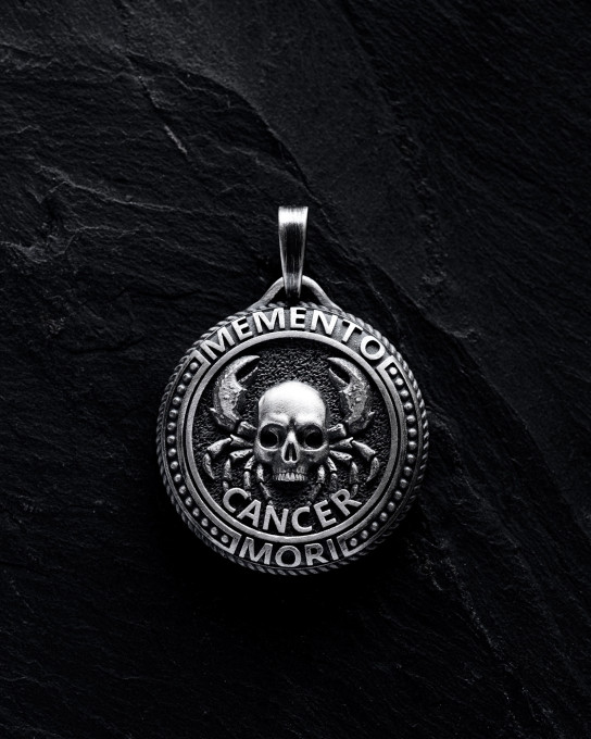 Кулон Знак зодиака - CANCER. MEMENTO MORI (рак) / Кулоны + 2
