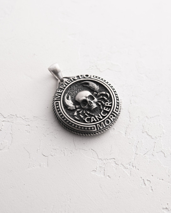 Кулон Знак зодиака - CANCER. MEMENTO MORI (рак) / Кулоны + 4