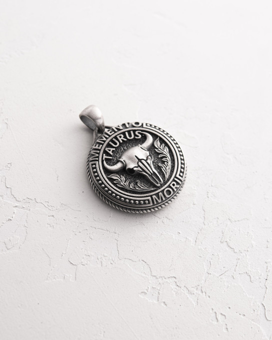 Кулон Знак зодіаку - TAURUS. MEMENTO MORI (телець) / Кулони + 3