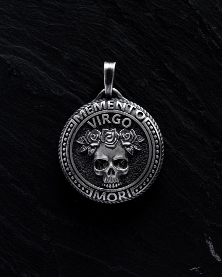 Кулон Знак зодиака - VIRGO. MEMENTO MORI (дева) / Кулоны + 2