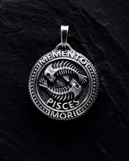 Кулон Знак зодіаку - PISCES. MEMENTO MORI (риби) / Кулони + 2