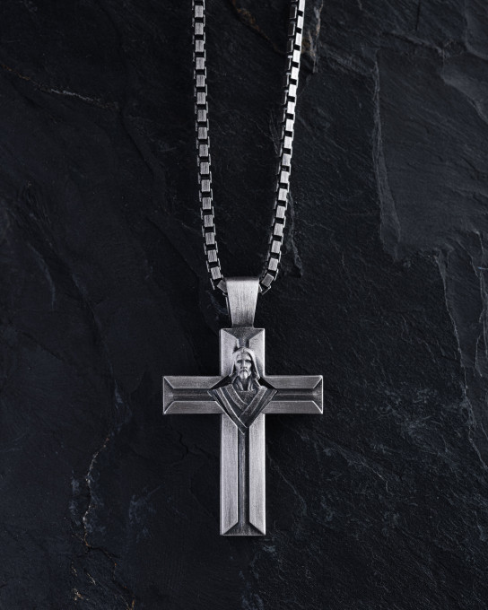 Серебряный крест CRISTO REDENTOR / Кулоны + 4