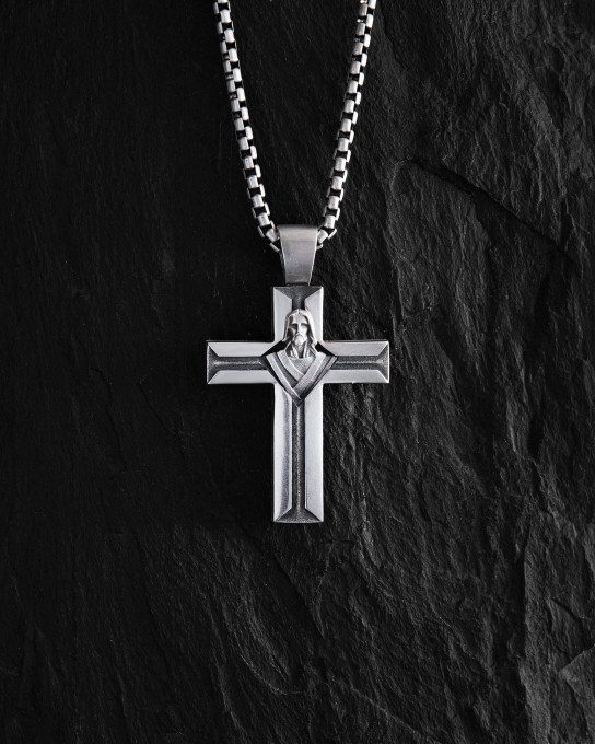 Срібний хрест CRISTO REDENTOR / Кулони + 4