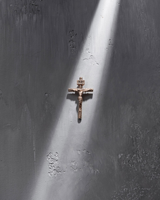 Золотий хрест CRUCIFIXION of JESUS CHRIST S / Кулони + 8
