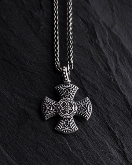 Серебряный кулон CELTIC CROSS. TRIQUETRA / Кулоны
