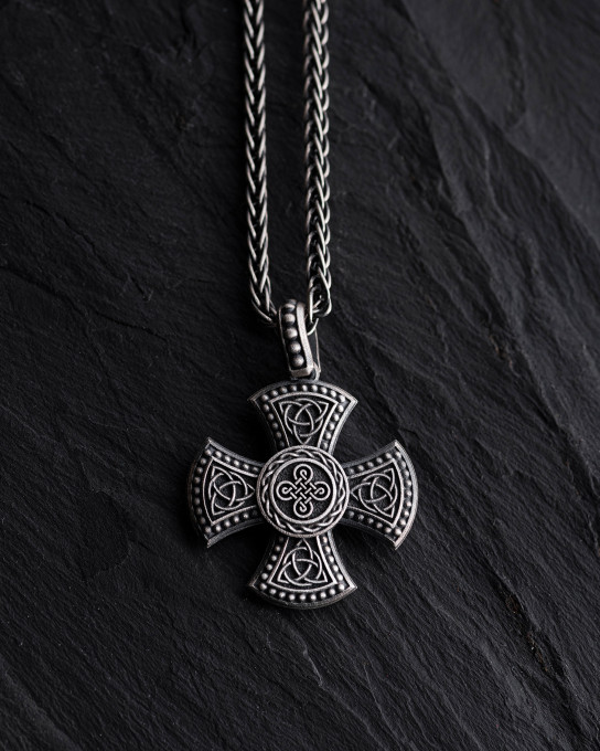 Срібний кулон CELTIC CROSS. TRIQUETRA / Кулони