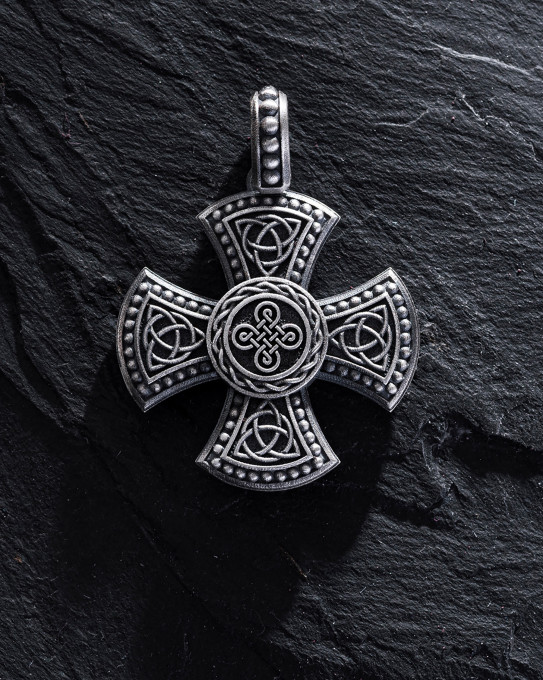 Срібний кулон CELTIC CROSS. TRIQUETRA / Кулони + 3