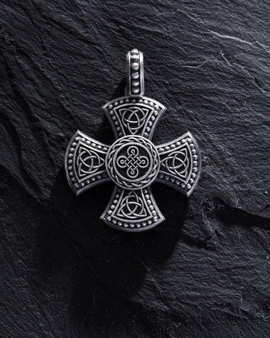 Срібний кулон CELTIC CROSS. TRIQUETRA / Кулони + 5