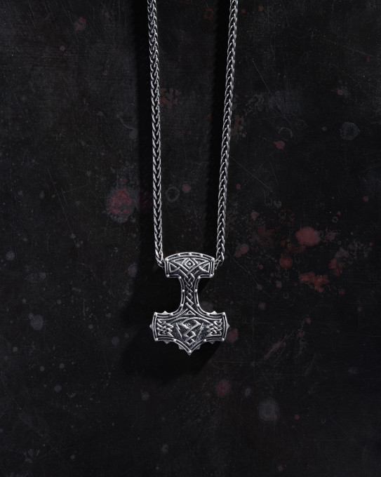Серебряный кулон MJOLNIR / Кулоны + 9