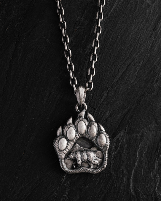 Срібний кулон BEARS PAW / Кулони
