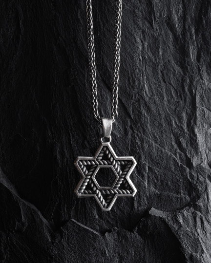 Серебряный кулон STAR OF DAVID / Кулоны + 2