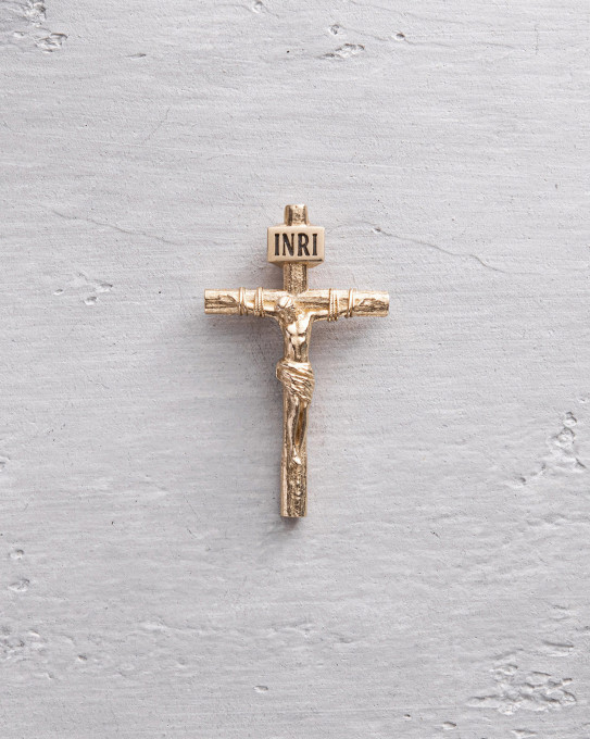Хрест в жовтому золоті CRUCIFIXION of JESUS CHRIST M / Кулони