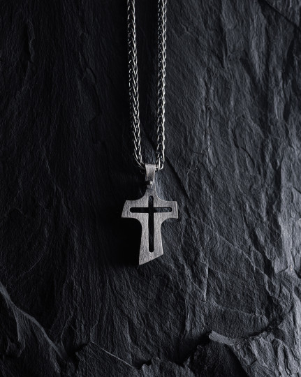 Серебряный крест BELIEF / Кулоны + 2