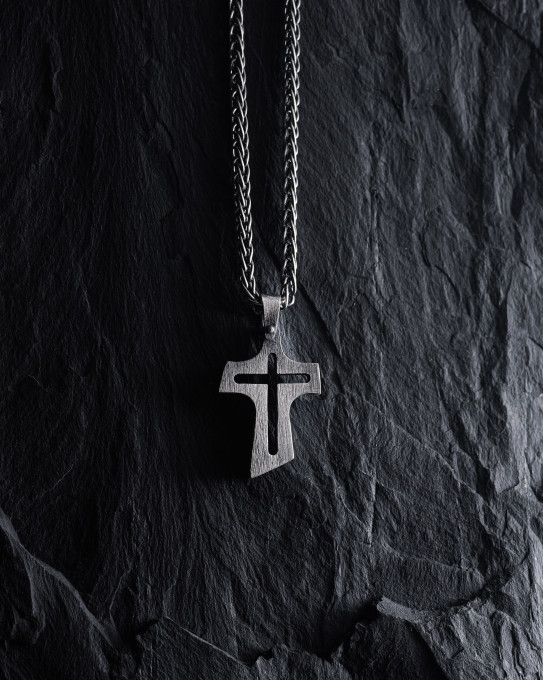 Серебряный крест BELIEF / Кулоны + 4