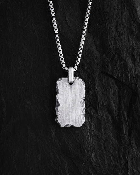 Silver pendant STONEHENGE (individual engraving) 8