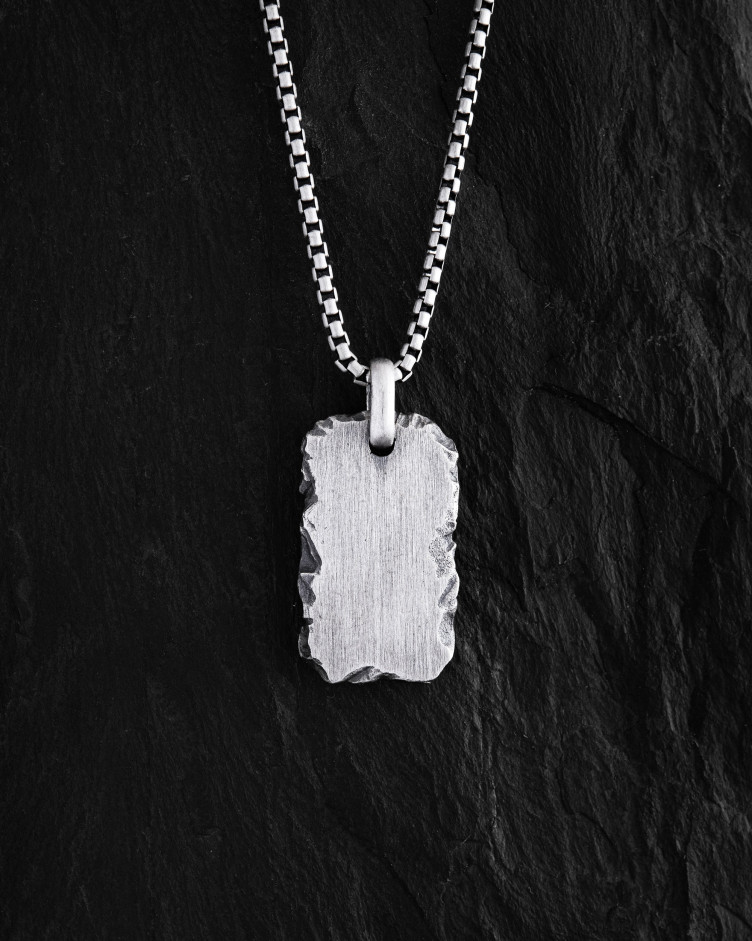 Silver pendant STONEHENGE (individual engraving) 8