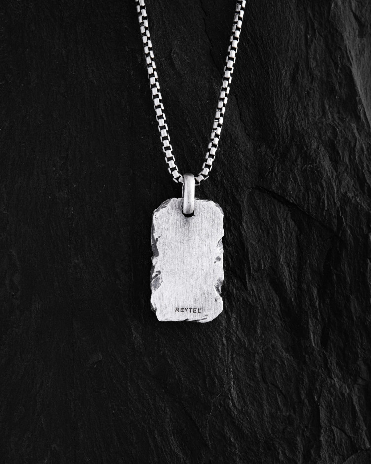 Silver pendant STONEHENGE (individual engraving) 10