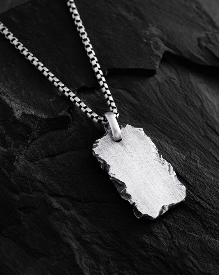 Silver pendant STONEHENGE (individual engraving)