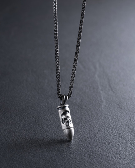 Серебряный кулон BULLET. MEMENTO MORI / Кулоны + 3