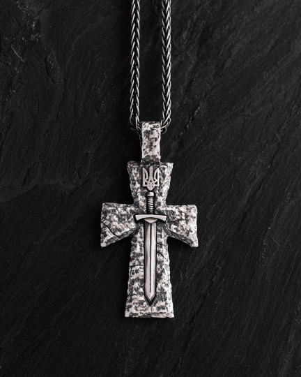 Серебряный кулон KOZAK CROSS - SWORD / Кулоны