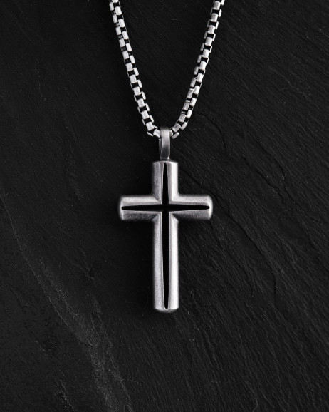 Срібний хрест LUMEN FIDEI