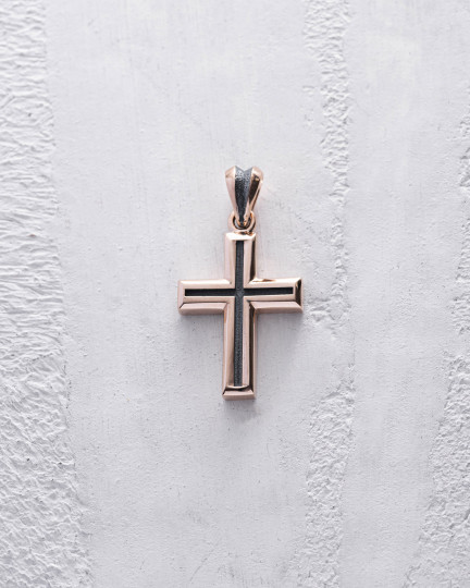 Золотой крест BLESSED / Кулоны + 4