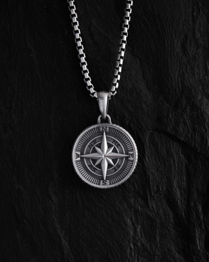 Срібний кулон COMPASS. POLAR STAR / Кулони