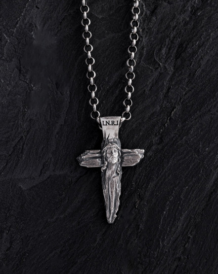 Серебряный крест SALVATOR MUNDI / Кулоны