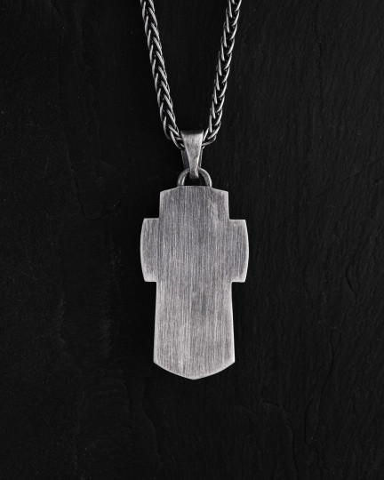 Серебряный крест ARCHANGEL MICHAEL / Кулоны + 4