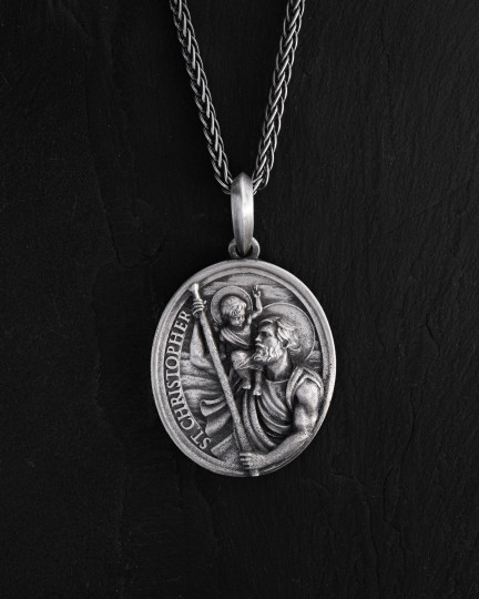 Серебряный кулон ST. CHRISTOPHER / Кулоны
