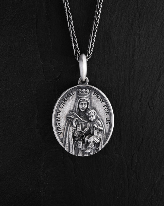 Срібний кулон VIRGIN OF CARMEL / Кулони