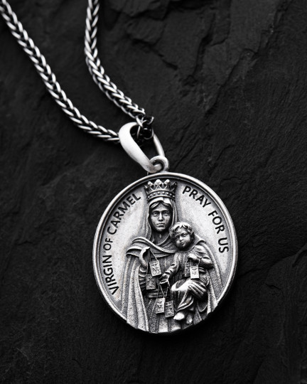 Серебряный кулон VIRGIN OF CARMEL / Кулоны + 4