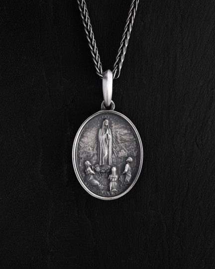 Серебряный кулон OUR LADY OF FATIMA / Кулоны