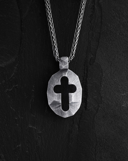 Срібний кулон - хрест SHIELD of FAITH / Кулони