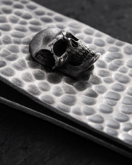 Серебряный зажим для денег MEMENTO MORI / Аксессуары + 3