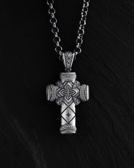 Серебряный крест CRUCIS FIDEI / Кулоны