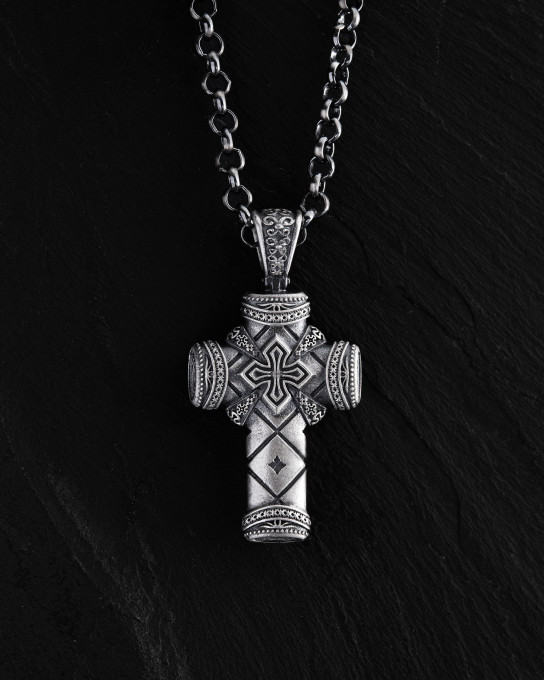 Срібний хрест CRUCIS FIDEI / Кулони