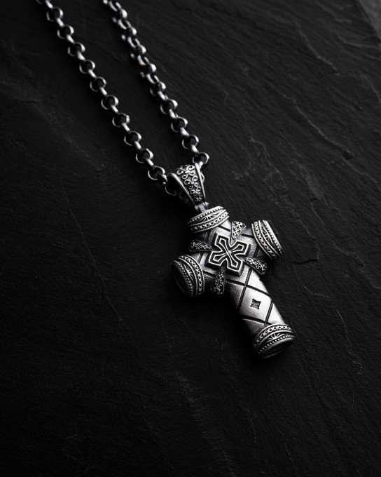 Срібний хрест CRUCIS FIDEI / Кулони + 4