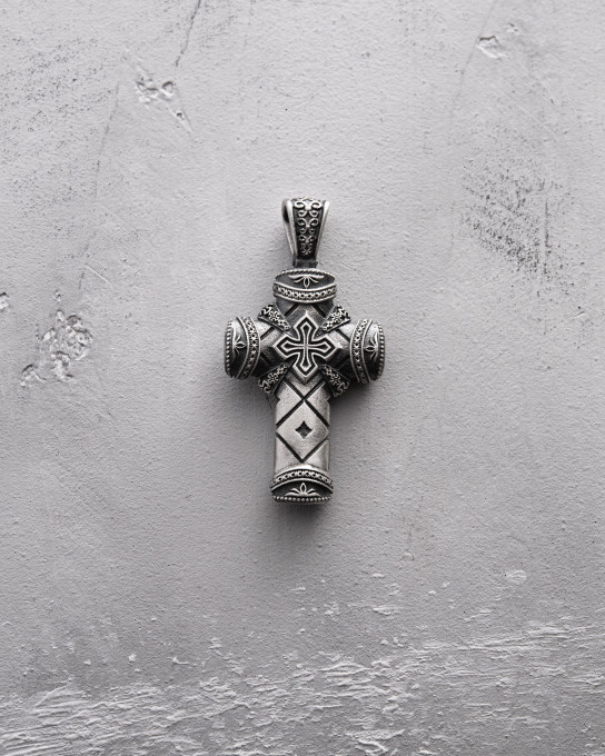 Срібний хрест CRUCIS FIDEI / Кулони + 5