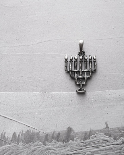 Серебряный кулон MENORAH / Кулоны + 2