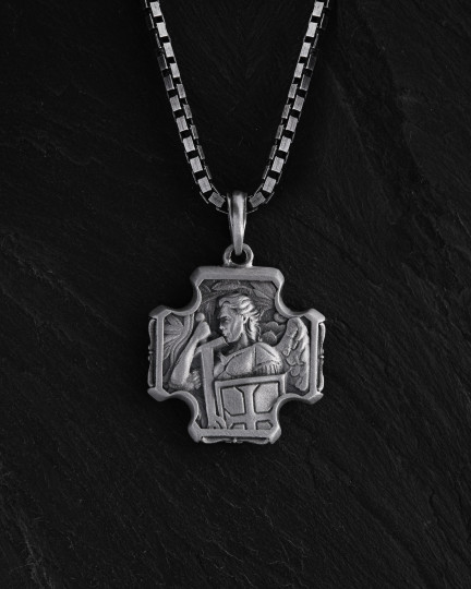 Серебряный крест SAINT MICHAEL / Кулоны