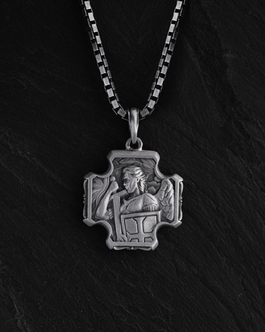 Срібний хрест SAINT MICHAEL / Кулони