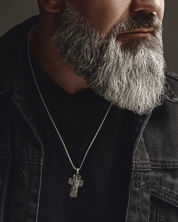 Silver cross ST. MICHAEL 4