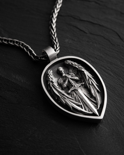 Серебряный кулон ARCHANGEL MICHAEL / Кулоны + 3