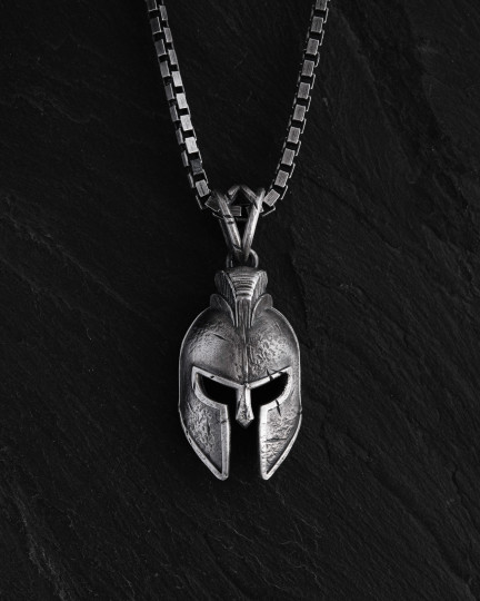 Серебряный кулон SPARTAN HELMET / Кулоны