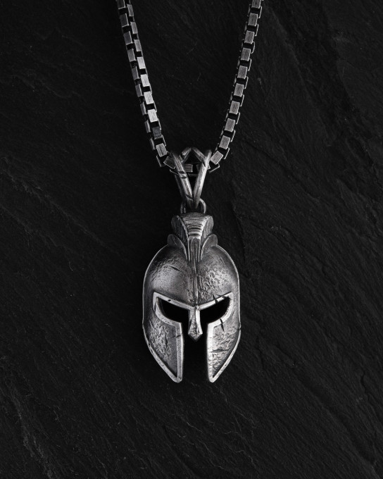 Серебряный кулон SPARTAN HELMET / Кулоны